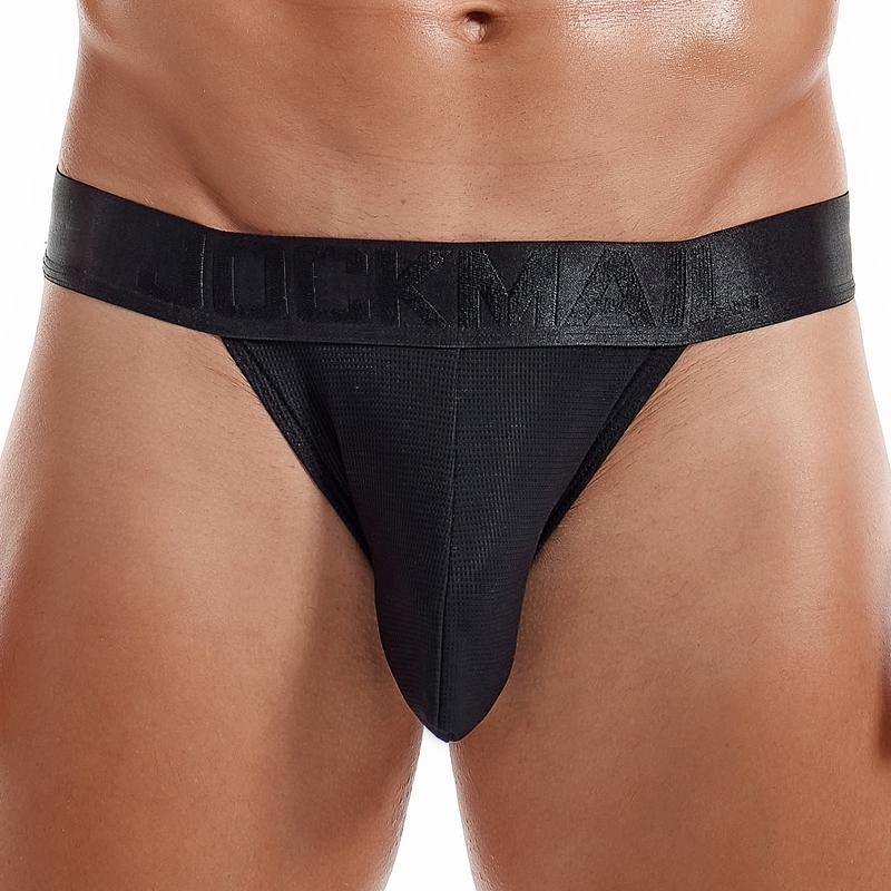 JOCKMAIL Мужское сетчатое нижнее белье с низкой посадкой и боковым разрезом