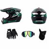 4 Pcs DOT Approved Motocross Helmet ABS MTB Helmet Comfortable Off Road Helmet  Unisex