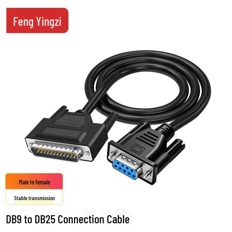 DB9 Female to DB25 Male RS232 Serial Cable