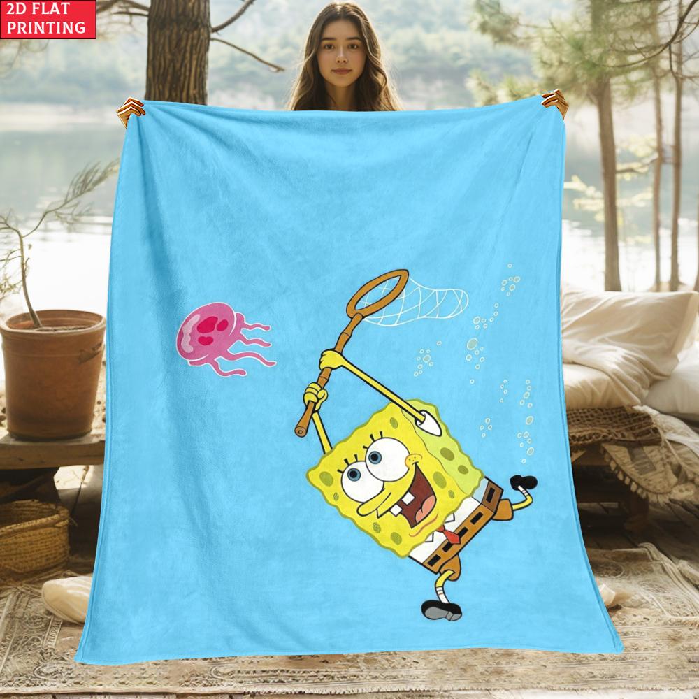 Magic Conch thin Flannel Blanket for Bedrooms,Living Rooms,Sofas Blankets,Lunch Breaks,Picnics,blankets fluffy blanket