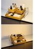 Hand-Woven Natural Rattan Storage Basket for Cosmetics and Desktop Organizing with a Retro High-End Feel