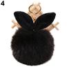 Cute Faux Fur Rabbit Ear Soft Pom Pom Ball Key Ring Chain Keychain Bag Decor