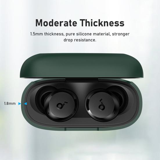 Чехол для наушников с полным покрытием, плотно прилегающие, противоударные, Bluetooth-совместимые наушники с подвесной веревкой, чехол для переноски для Anker Soundcore A20i