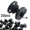 20X Push Type Clip Black For Golf PassatBus T5 Taureg