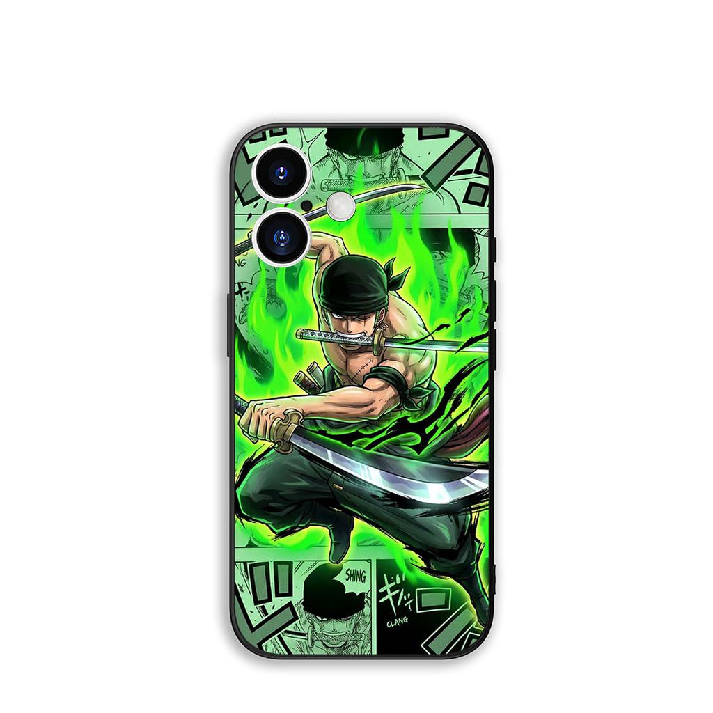 Phone Cover Comics One Piece Roronoa Zoro Casing for Apple iPhone 16 15 14 Plus 13 12 Mini 17 Pro Max + ProMax 16E Air 15+ Case