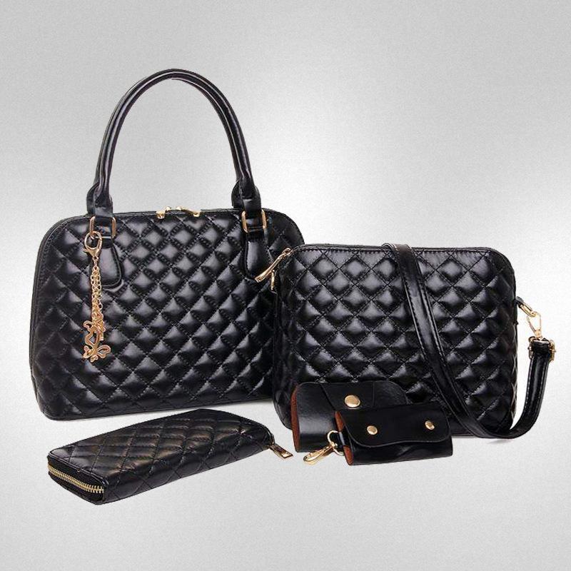 Модные женские сумки Новый модный набор из пяти предметов Сумки «мать и дитя» Наплечная сумка-кроссбоди Маленькая квадратная сумка