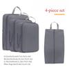 Набор из 4 шт. Компрессионный мешок для одежды для под-упаковки Складной набор органайзеров для шкафа Дорожные аксессуары
