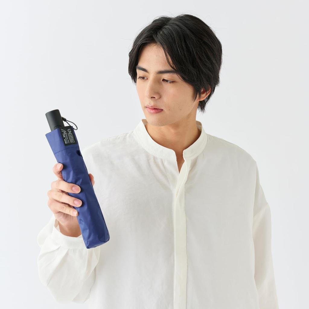 Magical Tech Protection Automatic Folding Light Heat UV Suitable for Sun and Slim Solid 58cm Product Deep Featuring Mio Imada As Ambassador Parasol,