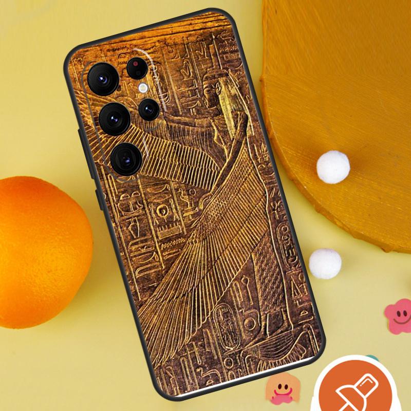 Чехол для телефона с муралом Фараона Египта для Samsung Galaxy S25 Ultra S24 S23 S22 Ultra S9 S10 S20 Plus S21 FE Funda Чехол