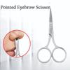 Manicure Scissor Eyelash Trimmer Facial Hair Remove Nose Hair Cutter Pointed Eyebrow Scissor