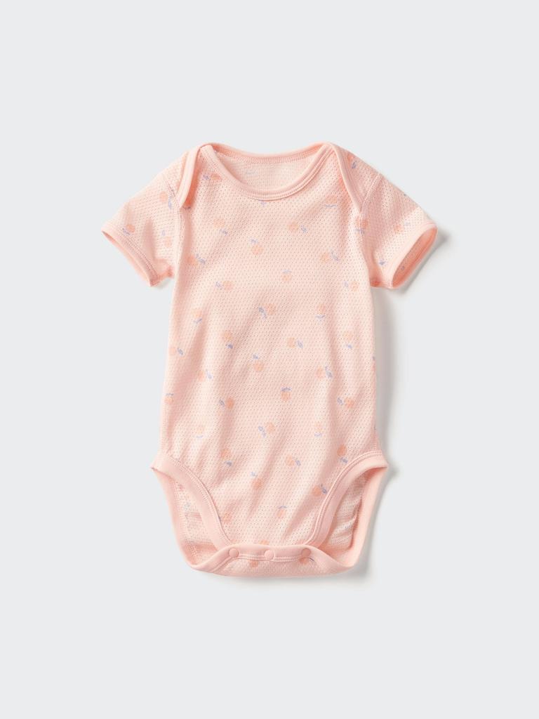 Uniqlo Японский хлопковый сетчатый боди