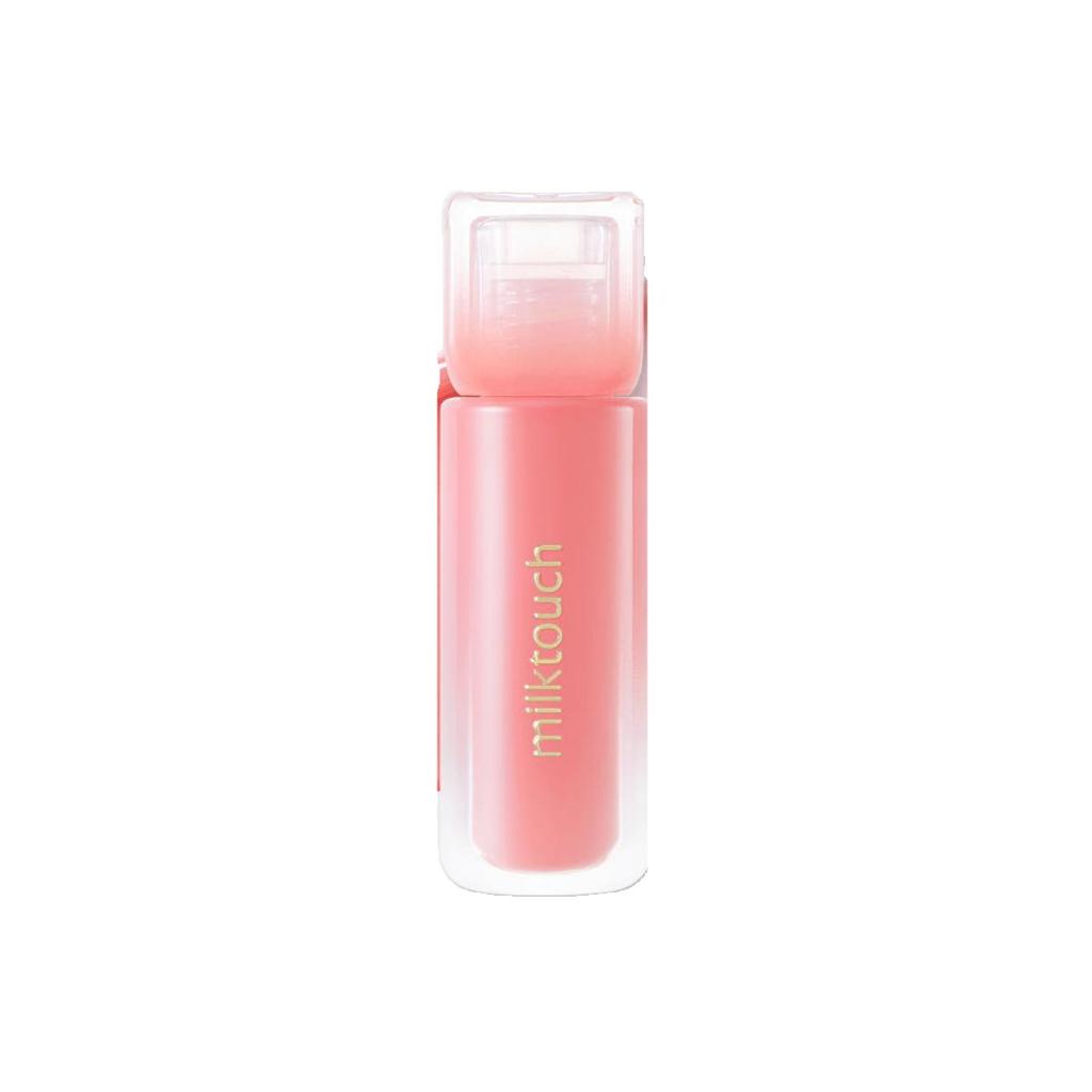 Milk Touch Dew Stain Sheer Lip Gloss 12 Peach Blossom High Shine Moisturizing Lip Tint 4ml
