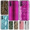 Snake Skin Print Case For Huawei P Smart 2019 Nova 5T 9 10 SE 3i 8i 11i Y60 Y61 Y70 Y90 P20 P40 Lite P30 Pro