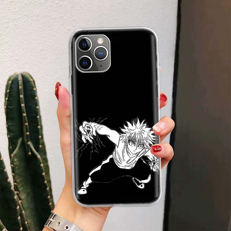 Черно-белый Hunter X Для iPhone 17 Air 16 15 14 Plus 13 Mini 12 11 Pro Max Чехол для телефона 16E 7 Печать 8 SE Fundas Чехол Мягкий Coque 1