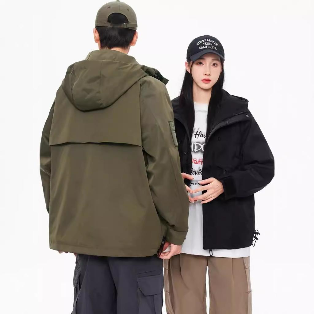 Functional Wind Tooling Jacket Men's Windproof and Waterproof Mountaineering Suit Women's Outdoor Hiking Jacket