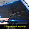 Автомобильный выдвижной зонт-солнцезащитный экран на лобовое стекло: Теплоизоляция и боковая штора