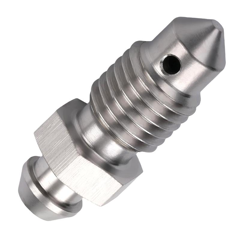 6 Pcs Length 31.5mm M10X1 Bleed Screw For Brake Wheel Cylinder Thread M10 x 1.0 Length 31.5mm Autoparts Accessories