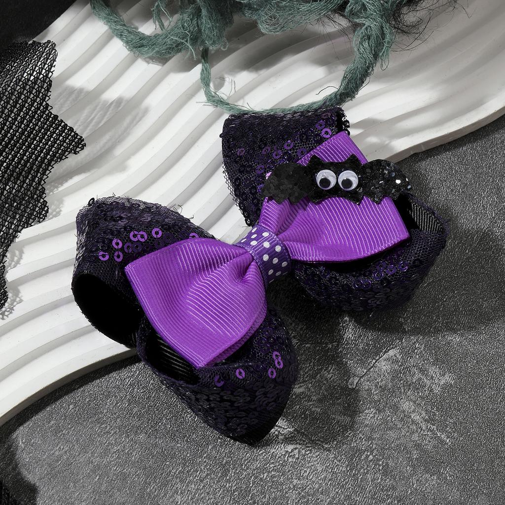 Новая Мода Хэллоуин Кружево Блестки Мультяшный Бант Милые Заколки для Волос для Девочек Детские Головные Уборы Зажим для Волос Заколки для Волос Аксессуары для Волос