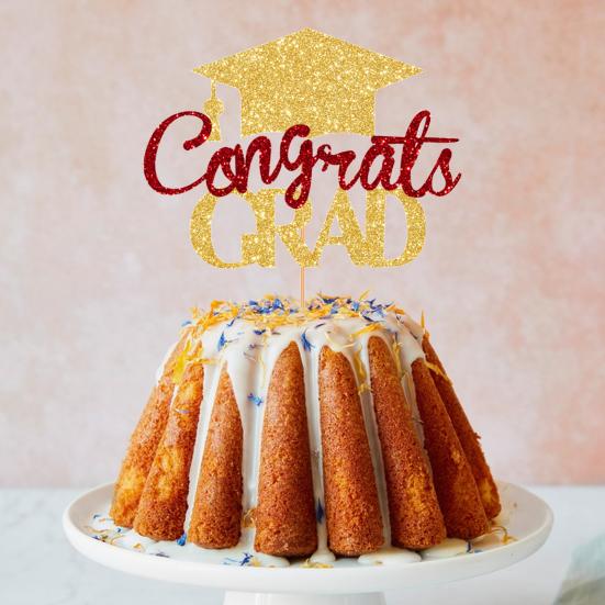 Поздравления 2024 Выпускной торт Топпер Выпускной сезон День рождения Торт Вставка Поздравления Выпускной вечерние Декор поставки