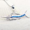 Hawaii Beach Style Hiphop Charm Women's Marlin Opal Pendant and Clavicle Chain for Children