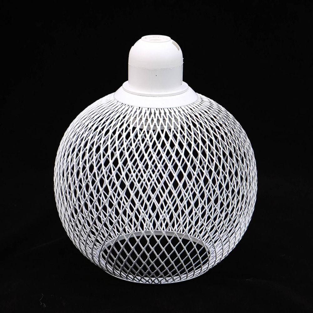 Iron Pendant Lamp Shade Hollow Out Mesh Ball Lamp Covers Hanging Classic Chandelier Lampshade Shell Living Room Cafe Hotel