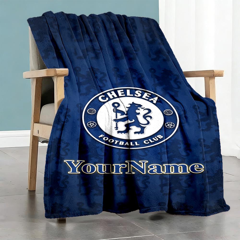 Chelsea Personalized Text Blanket Multi-purpose Personalized Blanket Warmthful Decor for Bed Living Room Couch Office All-Season Use