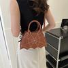 New Bat Spider Web Retro Versatile Handbag Trendy Cool Babes Soft Leather Fashion Irregular Shoulder Oblique Span Bag