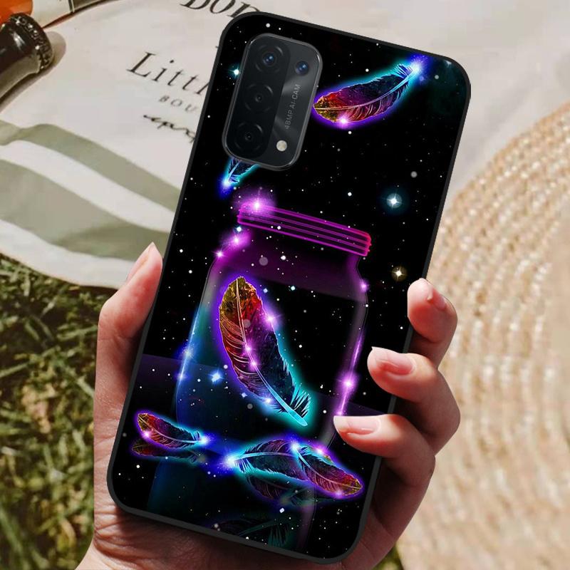 Чехол для Oppo A54 5G Силиконовая задняя крышка Чехол для телефона для Oppo A54 5G CPH2195 Чехлы Мягкий бампер coque для OPPOA54 A 54 5G 6,5 дюйма