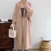 Lazy Hooded Long Knitted Cardigan Women Fall Women's Knee-length Sweater Long Jacket Women Comfortable Versatile and Fashionable