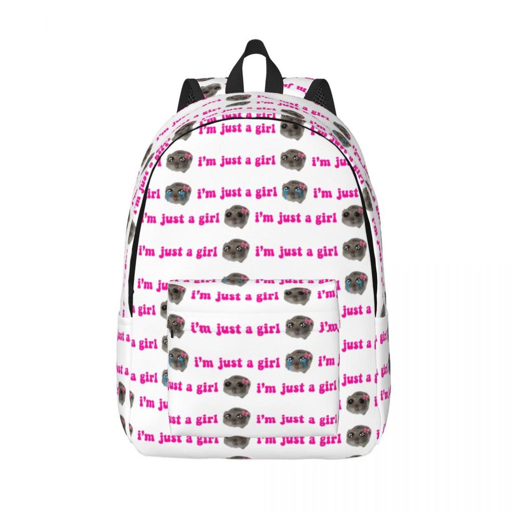 Рюкзак-мем с грустным хомяком Горячая Распродажа Daypack Большой Вместимости Для Мальчиков Девочек BookBag Школьная Сумка Наплечные Сумки для Мужчин Женщин