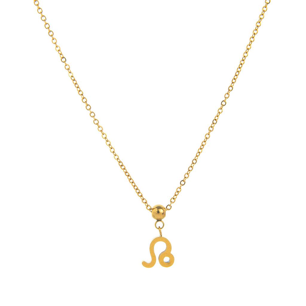 Stainless Steel 12 Constellation Pendant 12 Constellation Symbol Pendant Necklace Bracelet Furnace Vacuum Plating Color Retention