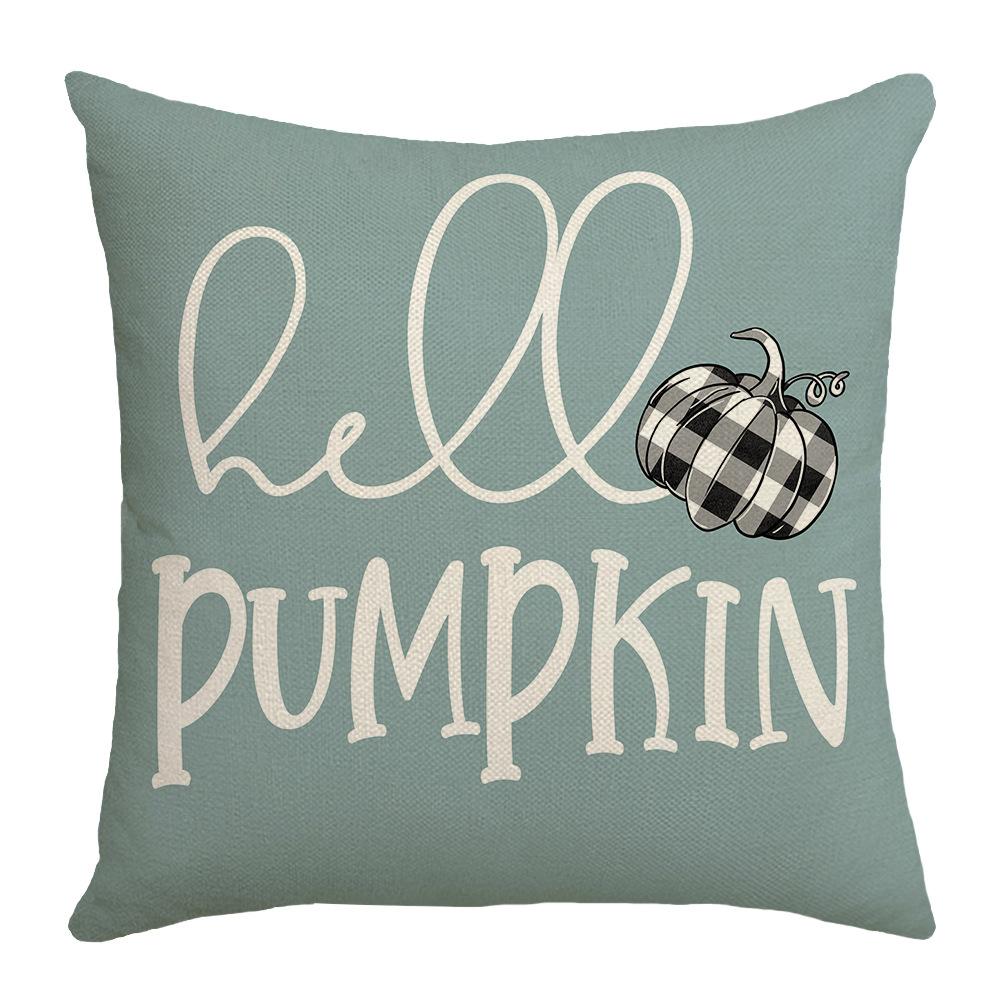 Осень Новый Диван Принт Кленовый Лист Подушка Для Поясницы Лен Прикроватная Подушка Для Гостиной