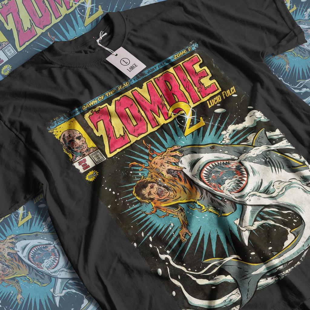 Zombie 2 Movie T-Shirt and kids tshirt: Lucio Fulci Horror Graphic Tee