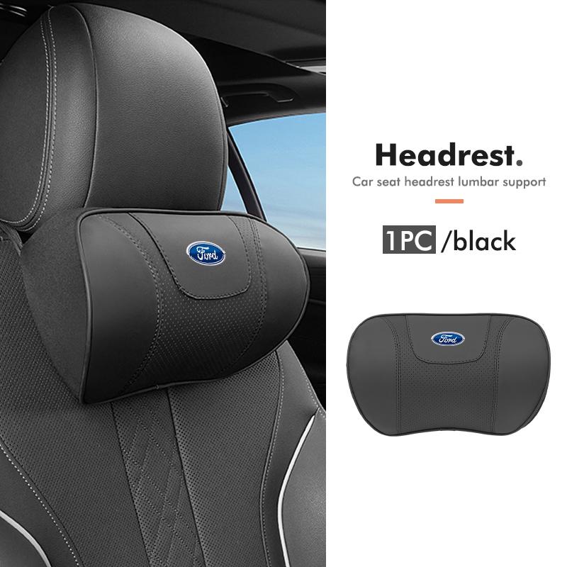 KKHK4 Car Back Headrest Neck Pillow Breathable Lumbar Support For Ford Escort KA Flex Everest KA Expedition Falcon Fusion