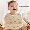 with Food Catcher Silicone Baby Bibs Soft Teething Drooling Bib  For Girls Boys Toddlers