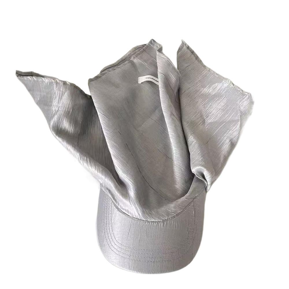 Satin Headscarf Baseball Cap Y2K Peaked Cap Retro Sunscreen Beach Hat  Outdoor