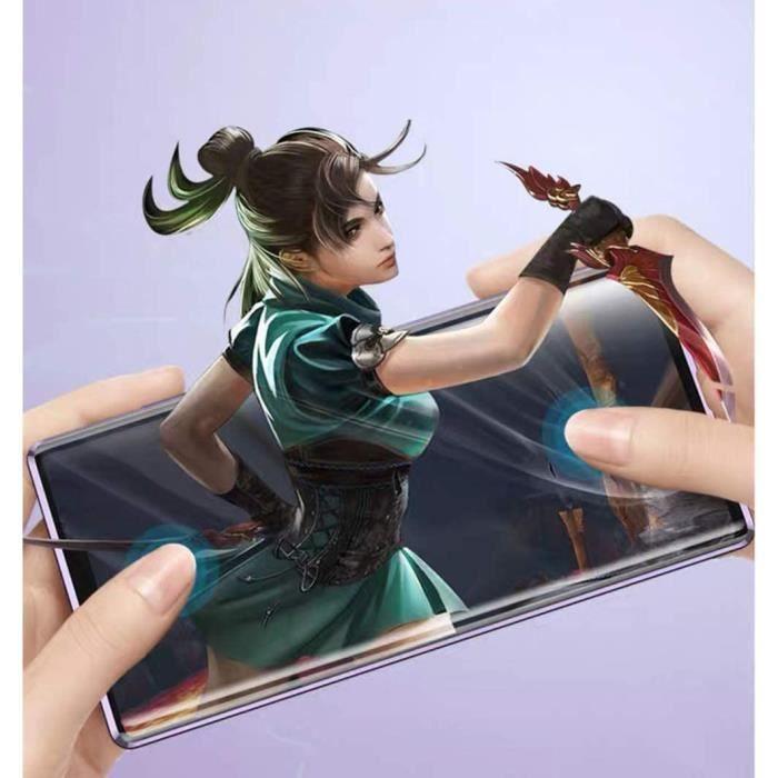 Case for Samsung Galaxy A12, Magnetic Adsorption Bumper Case 360 Degrees Protection Transparent Tempered Glass Cover - Blue