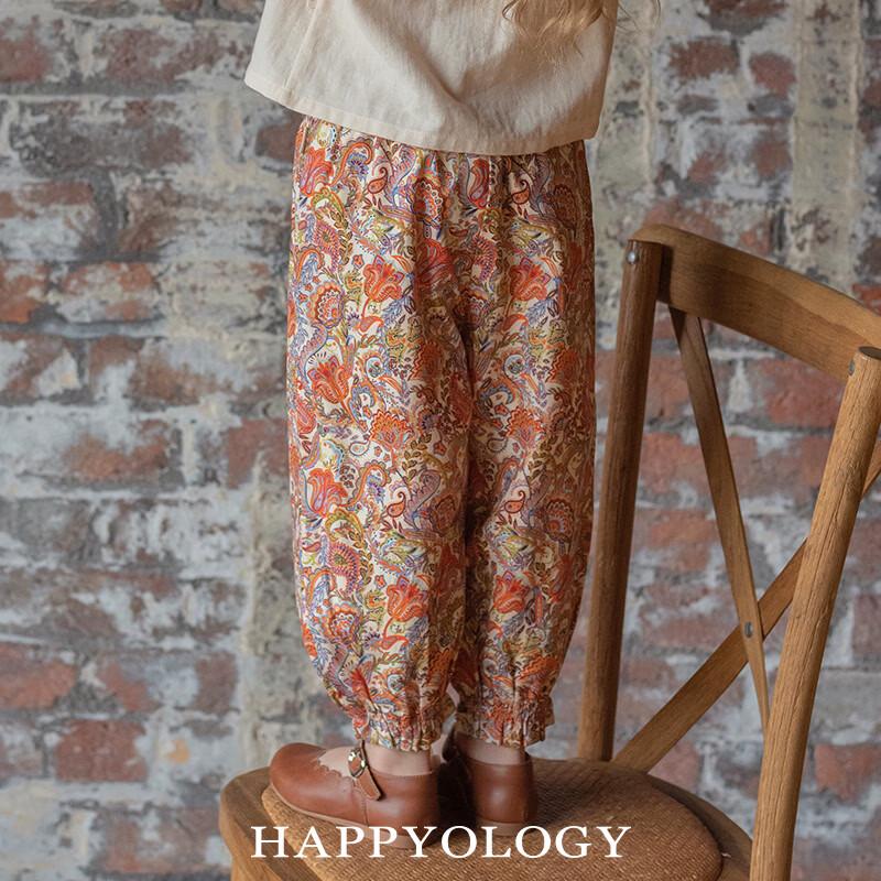 Хлопковые эластичные капри для девочек Happyology