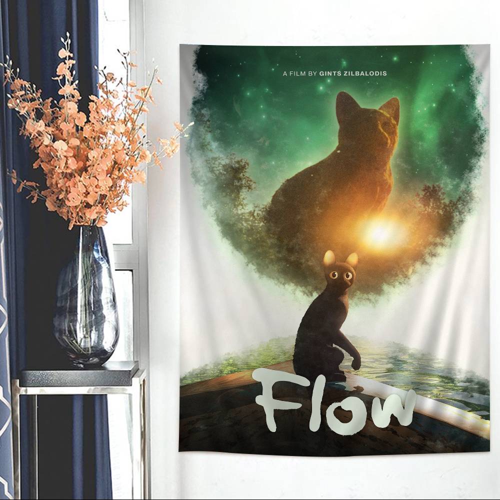 Flow Movie Printed Large Wall Tapestry Art Science Fiction Room Home Decor Decor Blanket