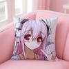 SSuper Sonico Cushion Cover Pillow Case Soft Friendly Fabric  Concealed Zipper
