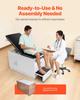 Pro Medical Exam Table, Medical Examination Bed with Adjustable Backrest, Physical Therapy Exam Table with Locking Cabinet, 2 Drawers, Paper Roll