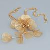 Temperament Flower Fringe Necklaces Elegant Long Tassel Collarbone Chain Exaggerated Choker  Bridal