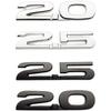 3D Metal 2.0 2.5 Letters Car Fender Emblem Rear Bag Badge Sticker For Mazda 3 6 Axela CX5 CX7 MX5 Chrome Black Accessories