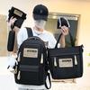Five-piece Bag Female Large-capacity Male Junior High School Student Backpack Grade 4-6 College Students Shoulder Bag