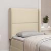 Headboard Ear Cream 80 x 16 x 4 cm Fabric
