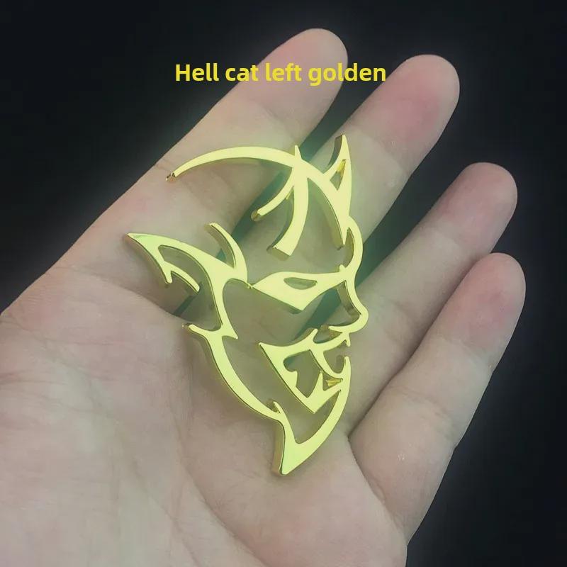 Fast & Furious 8 Hellcat Challenger SRT Demon Metal Side Logo Car Sticker