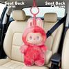 Cute Car Accessories | New Labubu Plush Doll Car Accessories Rearview Mirror / Dashboard Decoration Interior Goodies
