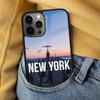 Мягкий чехол для телефона New York City для iPhone 17 Air 16e Pro max 15 Pro 13 14 Plus 11 12 MagSafe Магнитный Coque