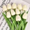 Premium PU Tulip Artificial Flowers for Home, Hotel, Wedding, and Photography Decor