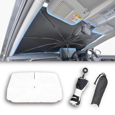Sunshade, High Heat Shielding, Radicool Fabric, Car Front One-Touch Sunshade, S Size (Suitable for Windshield W1250mm X H650mm), IMP348, Umbrell